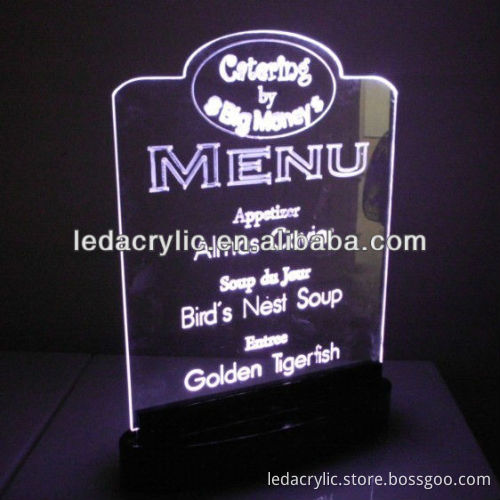 Customized Acrylic LED Edge Lit Sign
